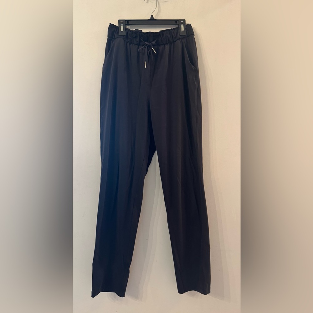 Lululemon Athletica Black Charcoal Lounge Elastic waist Ankle Pant